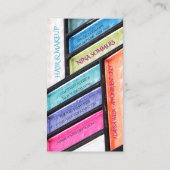 メイクアップアーティストカラフルアイシャドパレット 名刺 (裏面)