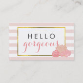 メイクアップアーティストカード |ゴージャスな両面 名刺 (裏面)