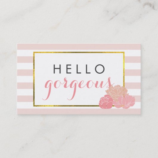 メイクアップアーティストカード |ゴージャスな両面 名刺 (裏面)