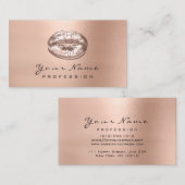 メイクアップアーティストキスリップスキニーバラ金ゴールドWow 名刺 (正面/裏面)