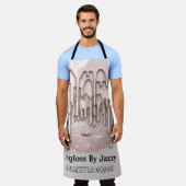 メイクアップアーティストキスリップドリップスバラ3デフェクトグレー エプロン (着用した状態)