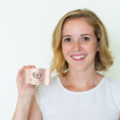 メイクアップアーティストキスリップバラピンク美しい手術 名刺