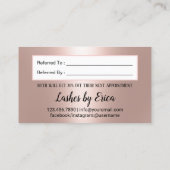 メイクアップアーティストクラウンラッシュバラ金ゴールド紹介 紹介カード (裏面)