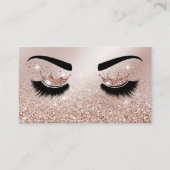 メイクアップアーティストクラウンラッシュ美しいサロン拡張 名刺 (正面)