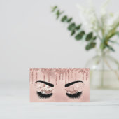 メイクアップアーティストクラウンラッシュ美しいサロン拡張 名刺 (スタンド正面)