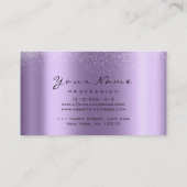 メイクアップアーティストクリスタルダイヤモンドロータスパープル 名刺 (裏面)