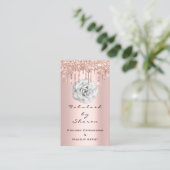 メイクアップアーティストグリッタードリップスバラダイヤモンドホワイト 名刺 (スタンド正面)