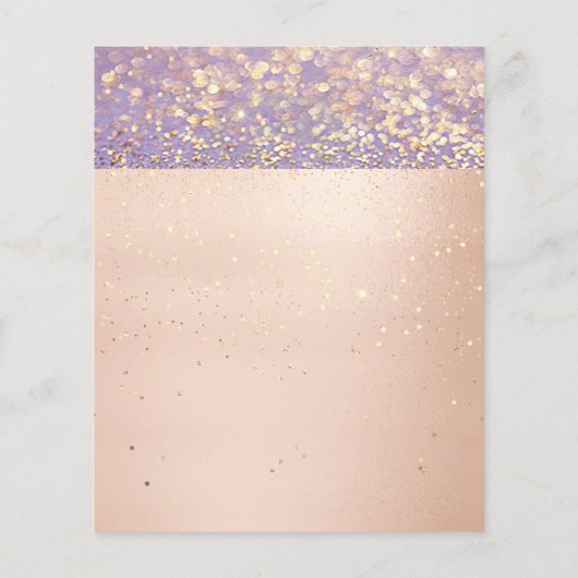 メイクアップアーティストグリッター金ゴールド価格表パープル チラシ (裏面)