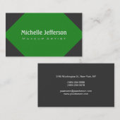 メイクアップアーティストグリーングレートレンディー名刺 名刺 (正面/裏面)