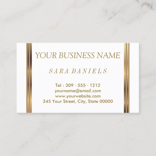 メイクアップアーティストゴールデン紙吹雪&シナモンレッドリップス 名刺 (裏面)