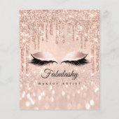 メイクアップアーティストサロングリッターフライヤーバラ価格表2 チラシ (裏面)