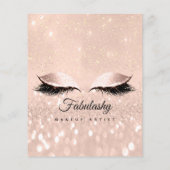 メイクアップアーティストサロングリッターフライヤーバラ価格表 チラシ (裏面)