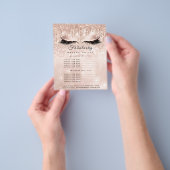 メイクアップアーティストサロングリッターフライヤーバラ価格Glam チラシ (手)