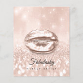 メイクアップアーティストサロングリッターフライヤーバラ金ゴールドグラム チラシ (裏面)