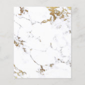 メイクアップアーティストサロン大理石アイホワイトプライスフライヤー チラシ (裏面)