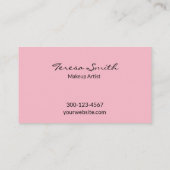 メイクアップアーティストサロン美しい名刺 名刺 (裏面)