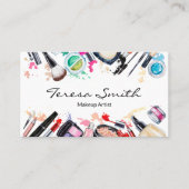 メイクアップアーティストサロン美しい名刺 名刺 (正面)