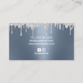 メイクアップアーティストシルバードリップスシックリップスほこりまみれの青 名刺 (裏面)