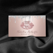 メイクアップアーティストシルバードリップバラ金ゴールドリップサロン 名刺