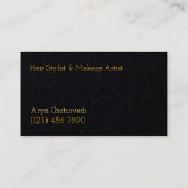 メイクアップアーティストシンプル 名刺 (裏面)