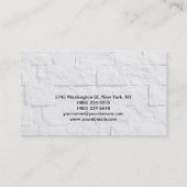 メイクアップアーティストスクリプトウォールブリックの名刺 名刺 (裏面)