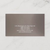 メイクアップアーティストスクリプトベージュの名刺 名刺 (裏面)