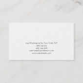 メイクアップアーティストスクリプト白黒名刺 名刺 (裏面)