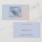 メイクアップアーティストスタイリッシュモダン美しいサロン 名刺 (正面/裏面)