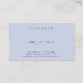 メイクアップアーティストスタイリッシュモダン美しいサロン 名刺 (裏面)