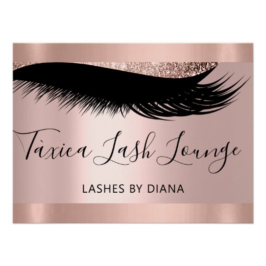 メイクアップアーティストスタジオまつげ拡張バラ投稿 ポスター (正面)