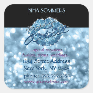 メイクアップアーティストステッカー スクエアシール