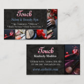 メイクアップアーティストスパサロン美しい名刺 名刺 (正面/裏面)