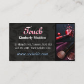 メイクアップアーティストスパサロン美しい名刺 名刺 (裏面)