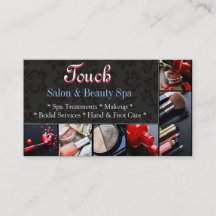 メイクアップアーティストスパサロン美しい名刺