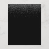 メイクアップアーティストターコイズリップブラックグリッターサロン チラシ (裏面)