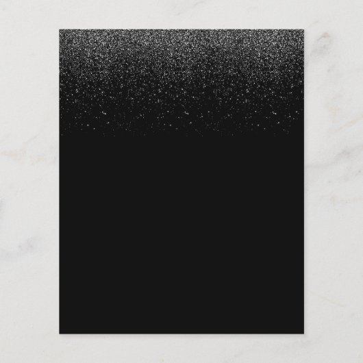 メイクアップアーティストターコイズリップブラックグリッターサロン チラシ (裏面)