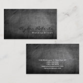 メイクアップアーティストチョークボードグレー 名刺 (正面/裏面)