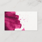 メイクアップアーティストツール | ブラシストローク 名刺 (裏面)