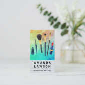 メイクアップアーティストツール | 白レンガのテクスチ絵を描ャ 予約カード (スタンド正面)