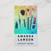 メイクアップアーティストツール | 白レンガのテクスチ絵を描ャ 予約カード (正面)