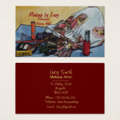 メイクアップアーティストデザインレトロなメイクアップバッグ (正面&裏面)