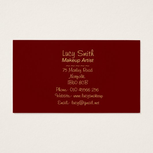 メイクアップアーティストデザインレトロなメイクアップバッグ (裏面)