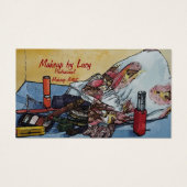 メイクアップアーティストデザインレトロなメイクアップバッグ (正面)