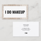 メイクアップアーティストトレンディーグラムビジネスカード 名刺 (正面/裏面)