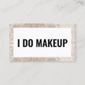 メイクアップアーティストトレンディーグラムビジネスカード 名刺 (正面)