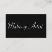 メイクアップアーティストトレンディーI名刺 名刺 (裏面)