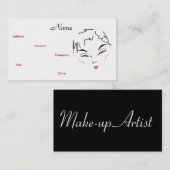 メイクアップアーティストトレンディーIII名刺 名刺 (正面/裏面)