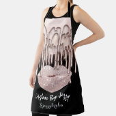 メイクアップアーティストドリップスキスリップドリップスバラブラック エプロン (インサイチュ)