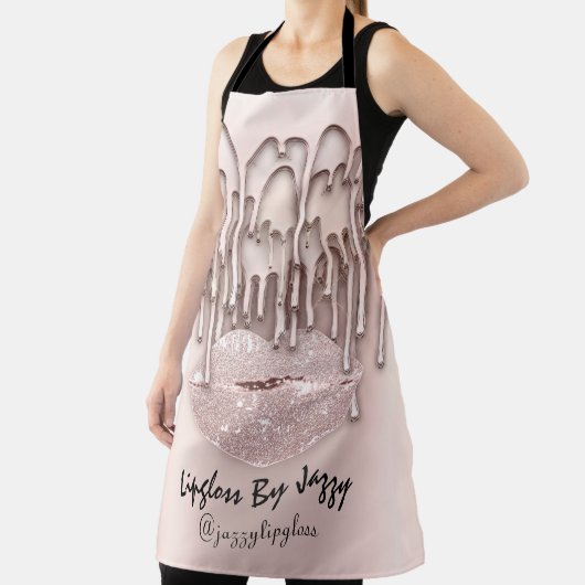 メイクアップアーティストドリップ赤面ドリップバラクラシック エプロン (インサイチュ)