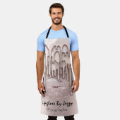 メイクアップアーティストドリップ赤面ドリップバラクラシック エプロン (着用した状態)